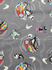 45" Licenced - Jack and Sally - 1 yd